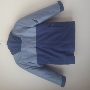 Children's Place Blue and Grey Winter Jacket, Size Medium/7-8